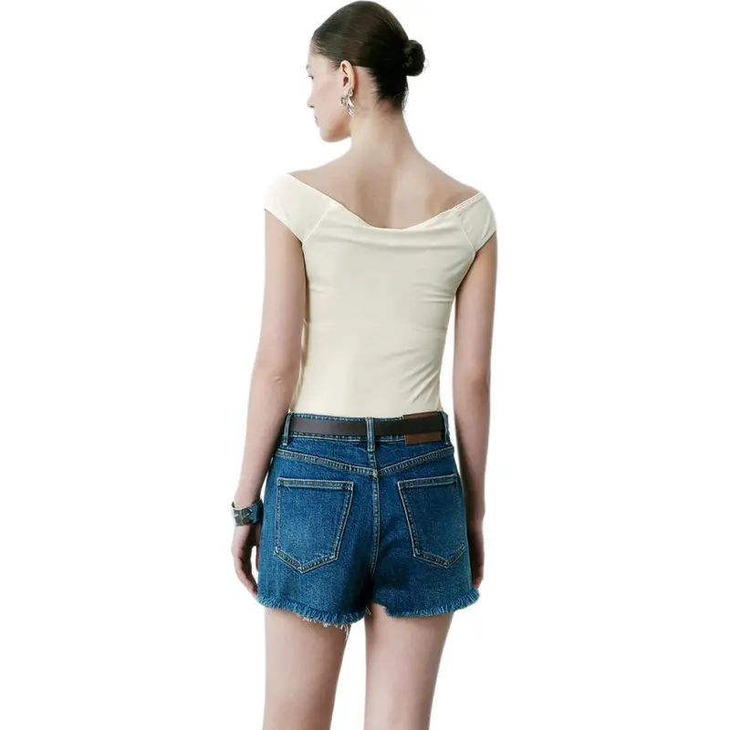 URBAN REVIVO Regular T Shirt Women's Pink White-5