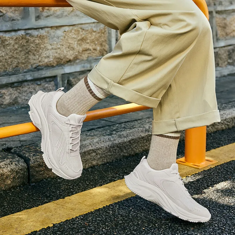 XTEP Anti Slip Wear Resistant Low Top Casual Running Shoes Women's White Gray-7