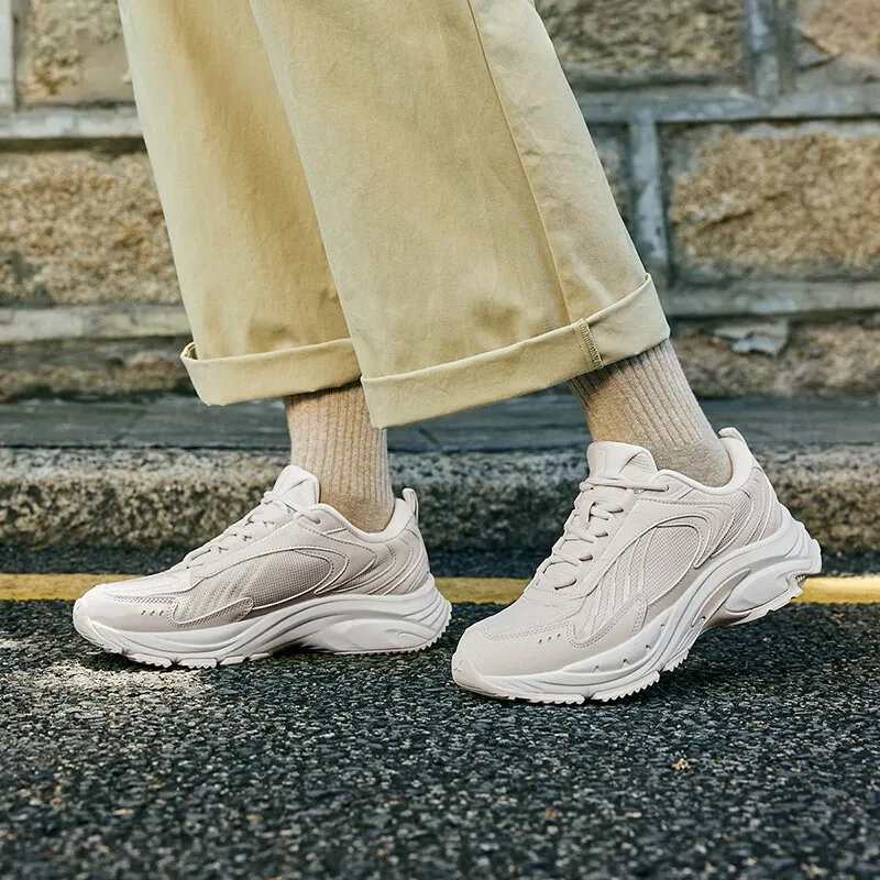 XTEP Anti Slip Wear Resistant Low Top Casual Running Shoes Women's White Gray-8