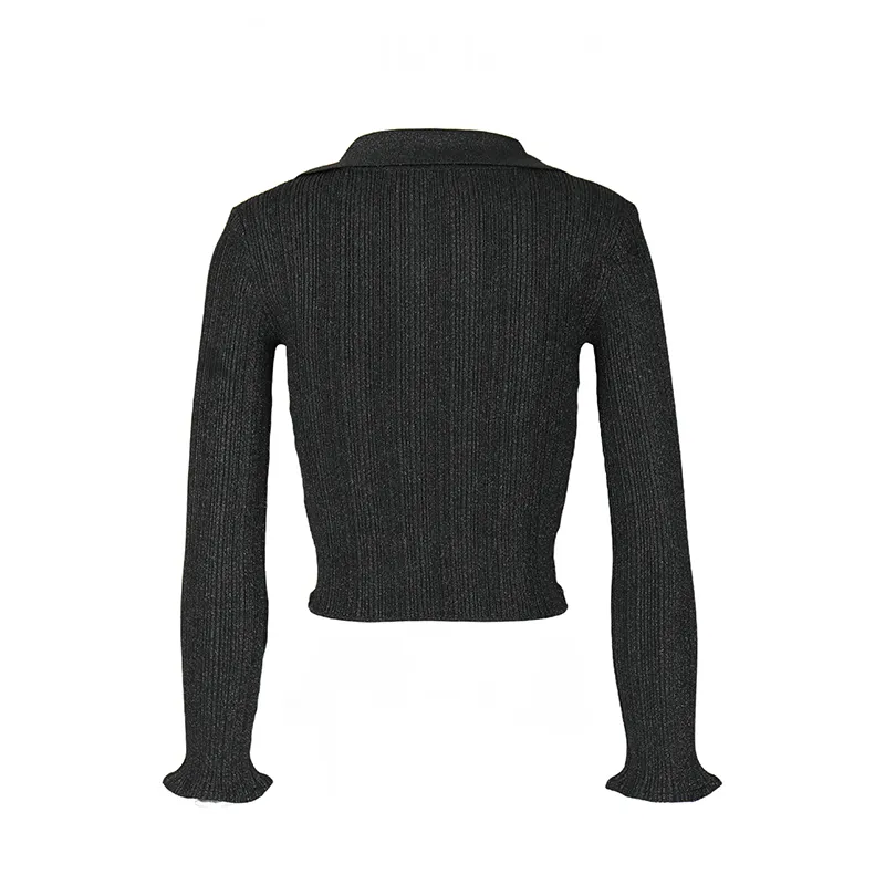 GIMING Crop Tops Women's Black-1