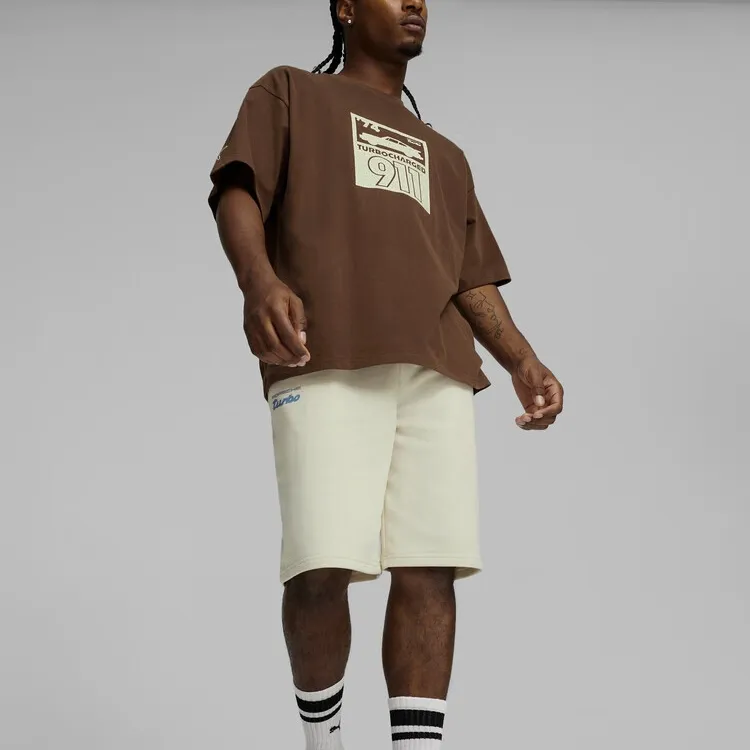 PUMA PORSCHE DESIGN PL STATEMENT GRAPHIC TEE T Shirt Men's Tan-2