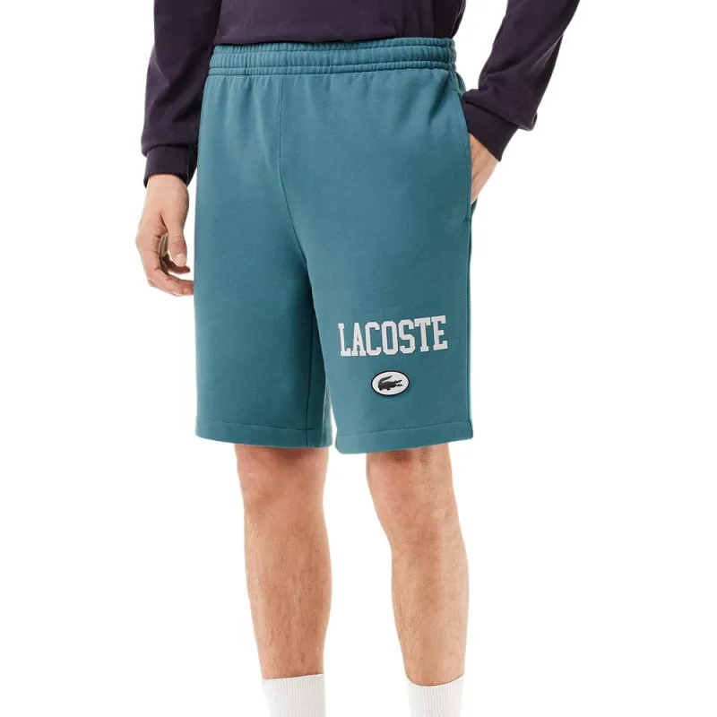 LACOSTE Logo print Organic Cotton Shorts-5