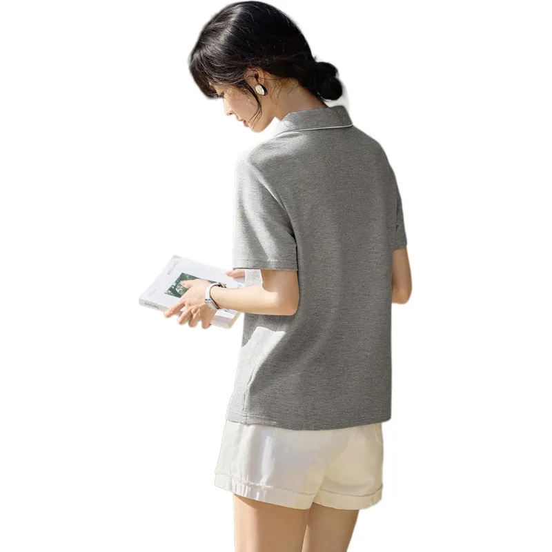 XWI T Shirts Women's Light Gray-2