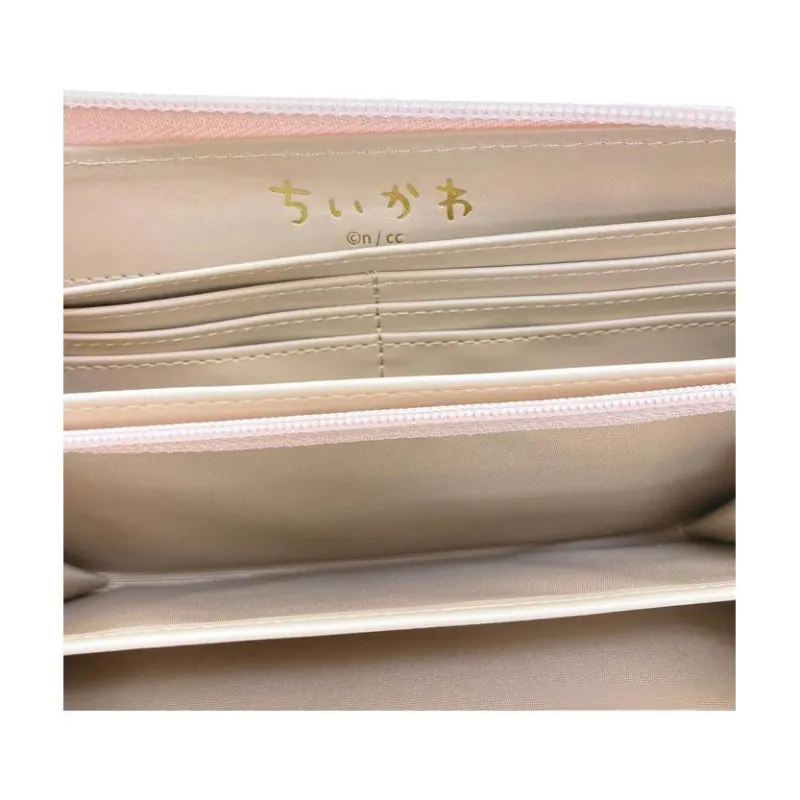 Chiikawa Synthetic Leather Wallet Women's Pink-2