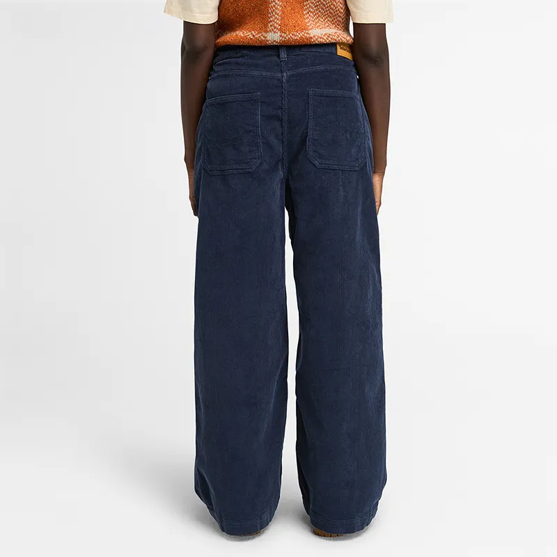 Timberland Casual Pants Women's Marine Wool Dark Blue-3