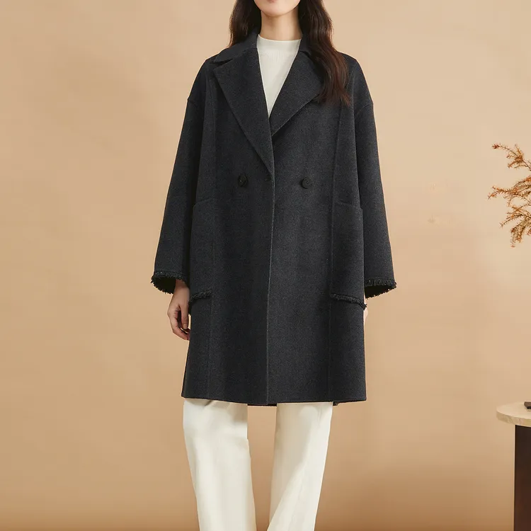 Yiner Coats Women's Dark Gray-2