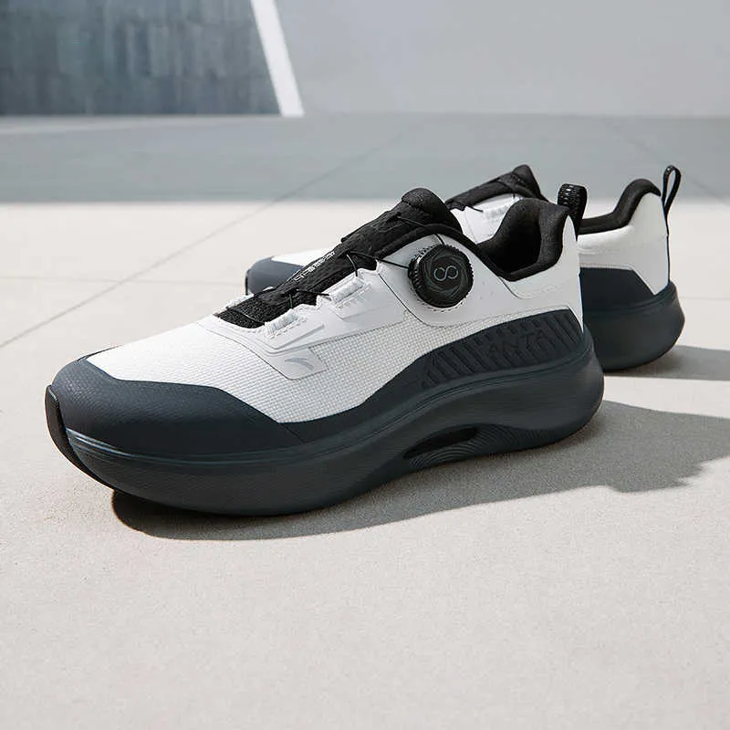 Anta Divine Pro Slip-Resistant Lightweight Rebound Low-Top Training Running Shoes Men's White Gray-2