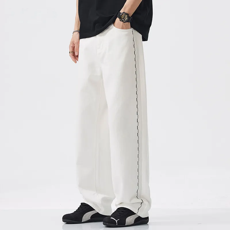 FAIRWHALE Jeans Unisex White-3