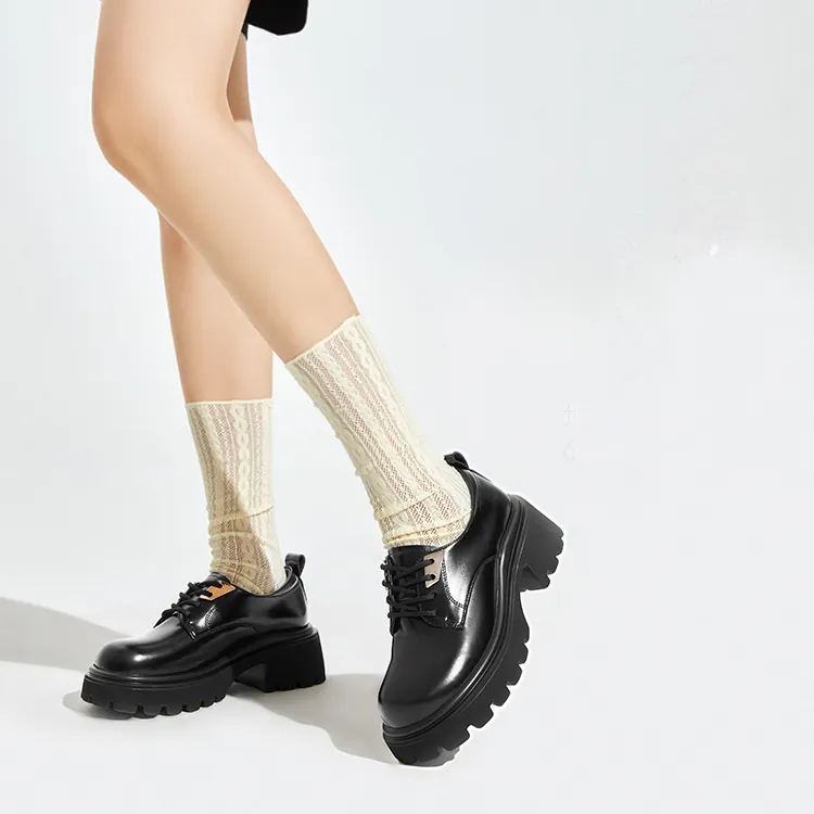 Hotwind Casual Single Shoes 6cm Women's Black-4