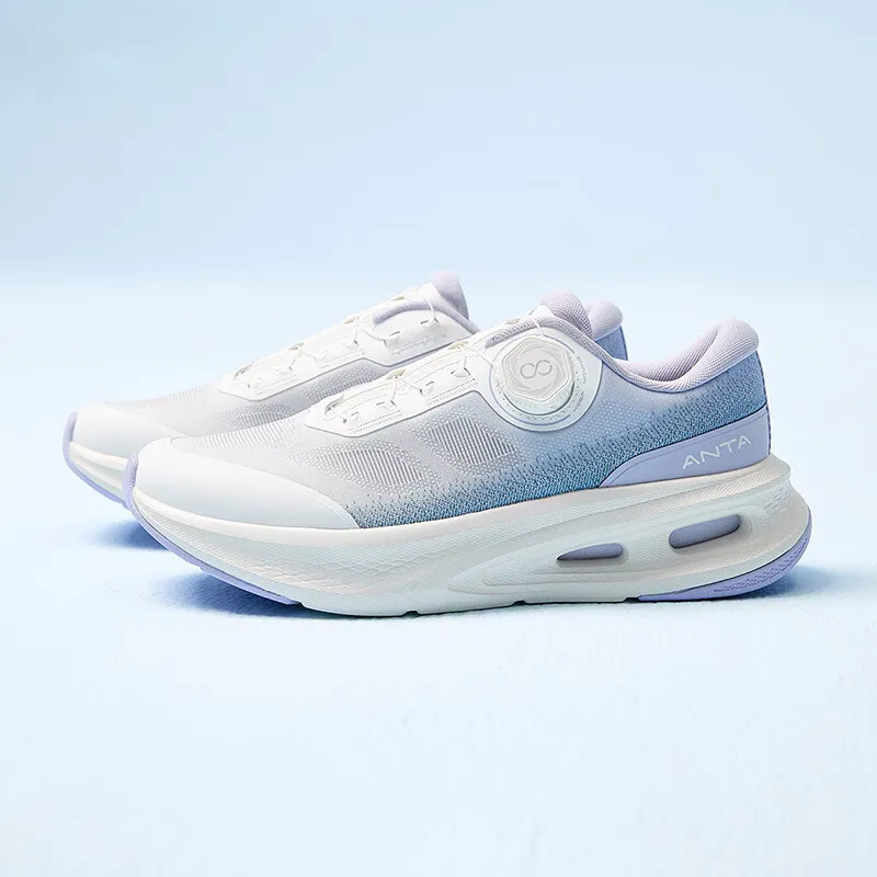 Anta Wear resistant And Lightweight Low Top Training Shoes Women's White Purple-2