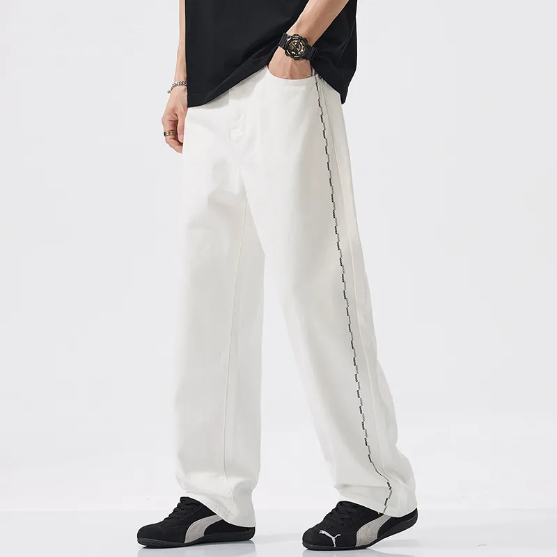 FAIRWHALE Jeans Unisex White-4