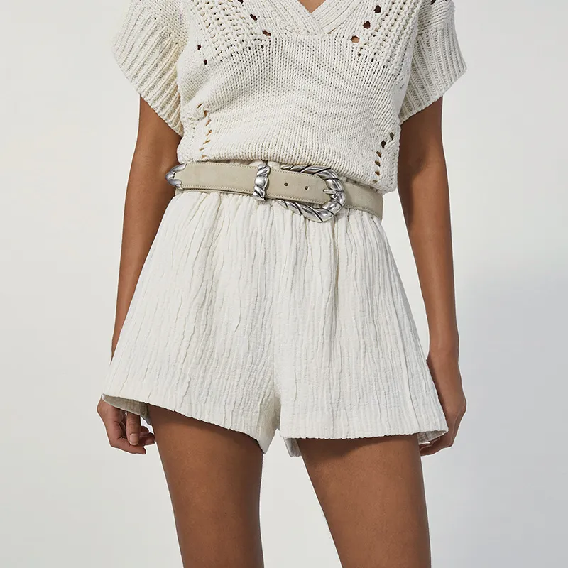 IRO NIGHT Casual Shorts Women's Ecru-1