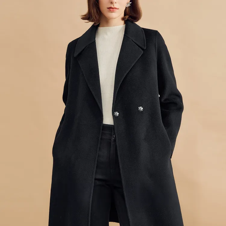 Yiner Coats Women's Black-4