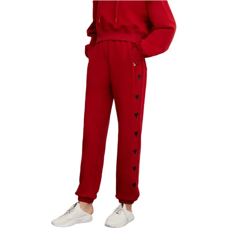 DPLAY Casual Pants Women's Christmas Red-2