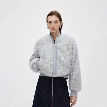 ONLY Cropped Coats Women's Morning Mist Gray