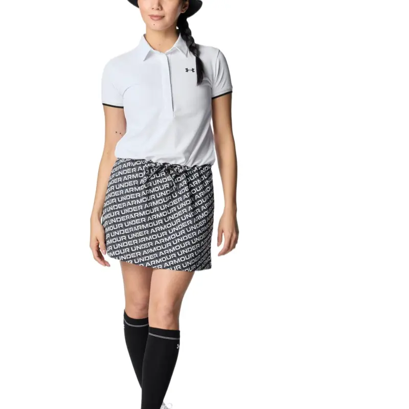 Under Armour Short Sleeved Dress Women's White/Castlerock/Black-2