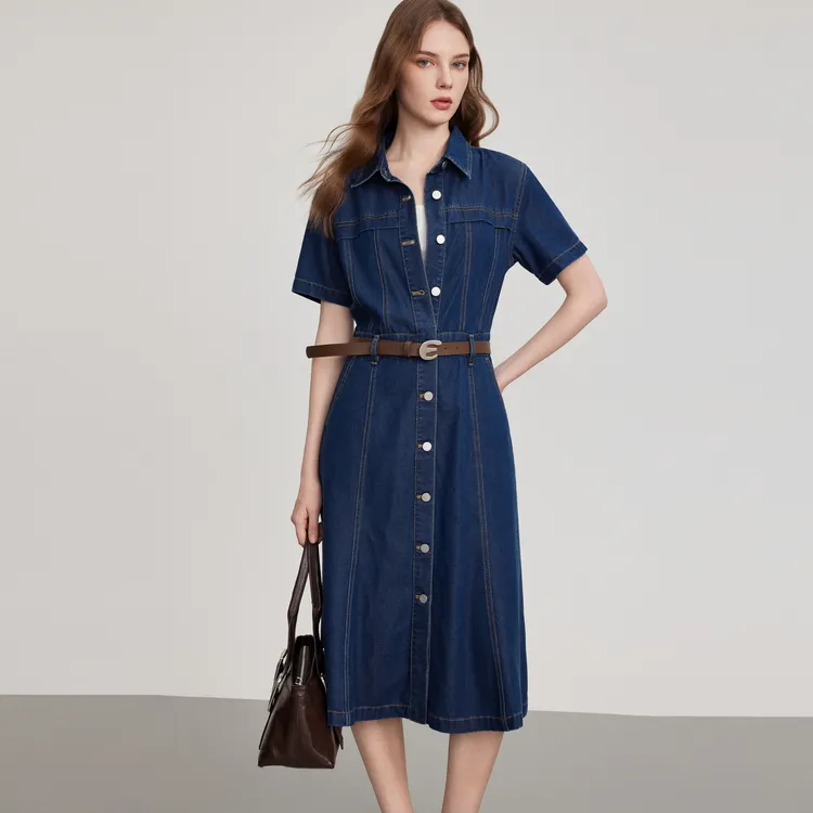 ELLE Short Sleeved Dress Women's-4