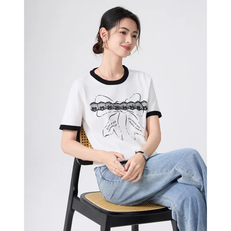 Love Elaine T Shirt Women's White-2