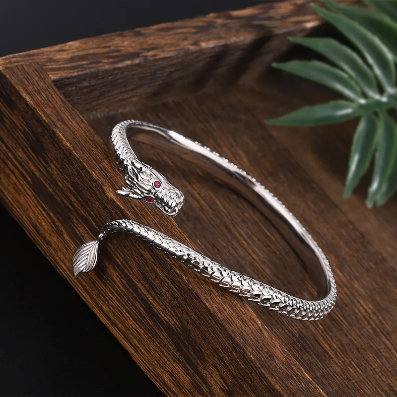Happy Tide 999 Fine Silver Bangles Women's Silver-1