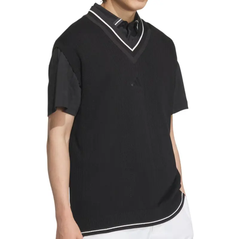 Adidas BADGE OF SPORT Polo Shirt Men's Black-3