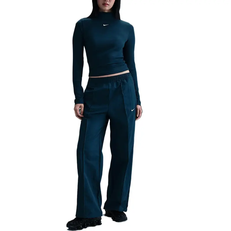 Nike Sportswear Essential Women's Ribbed Mock Neck Long Sleeve Top-3