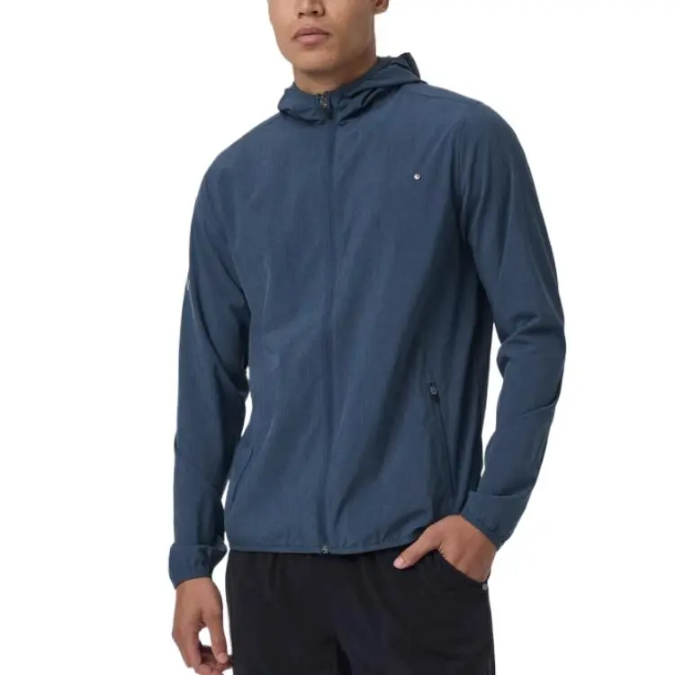 Vuori SS25 Outdoor Trainer Shell Jacket Men's Pacific Linen Texture Color/Pacific Linen Texture-1
