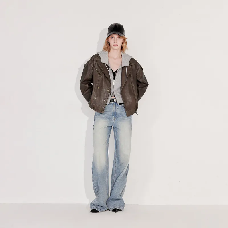 ONLY Leather Jackets Women's-2
