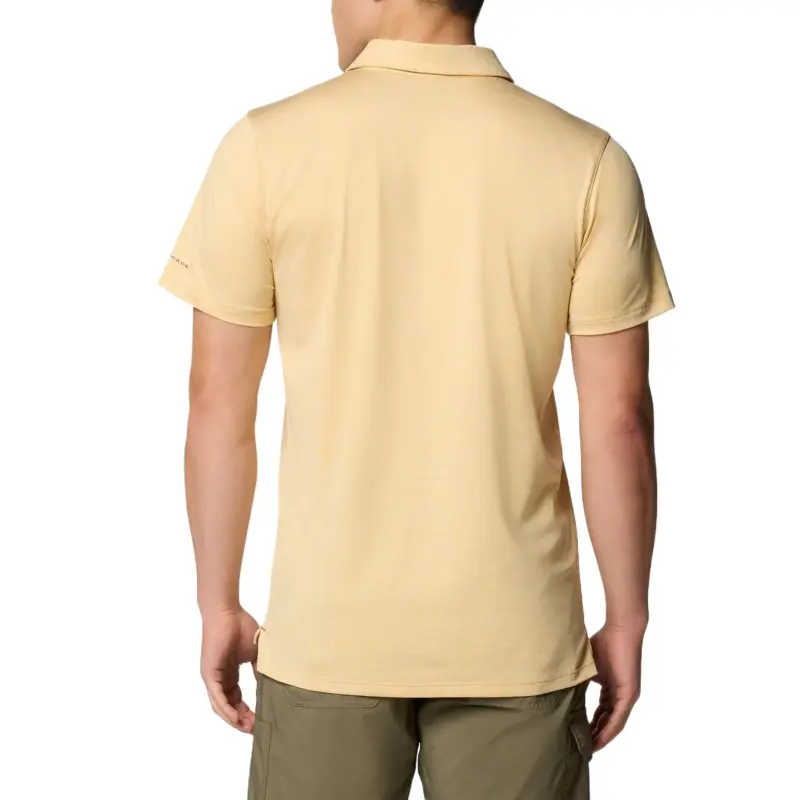 Columbia Tech Trail Polo Shirt Men's Earth Yellow-1