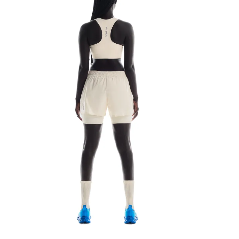 On x LOEWE Performance Sports Shorts Women's Beige Yellow-2