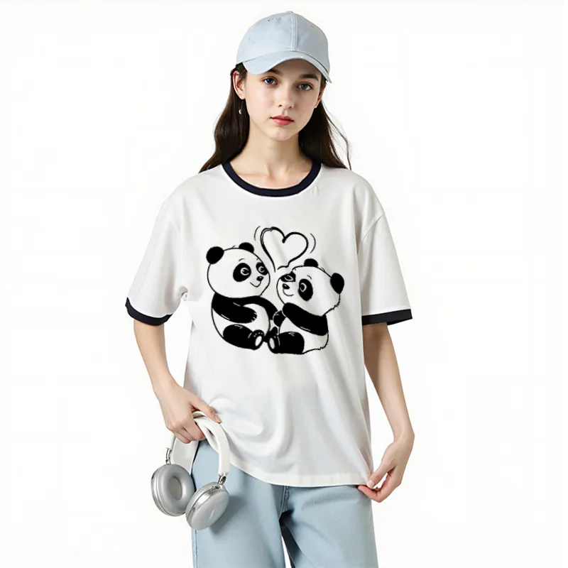 FAIRWHALE Drop Shoulder Sleeve T Shirt Women's-3