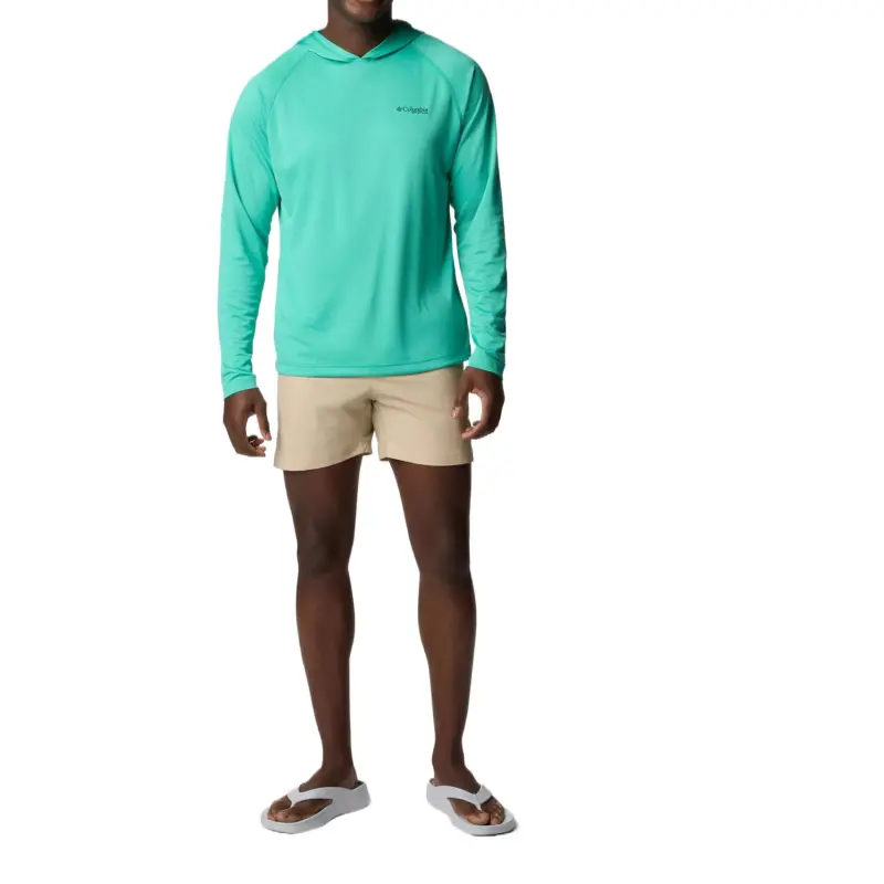 Columbia PFG Solar Stream Sweatshirt Men's Enamel Green-3