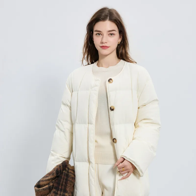 3COLOUR Down Jacket Women's Cream-5