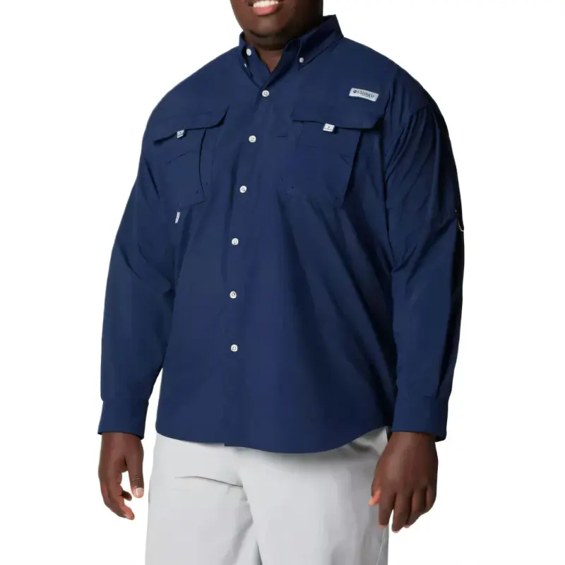 Columbia PFG Bahama 2 Shirt Men's Preppy Marine Blue-2