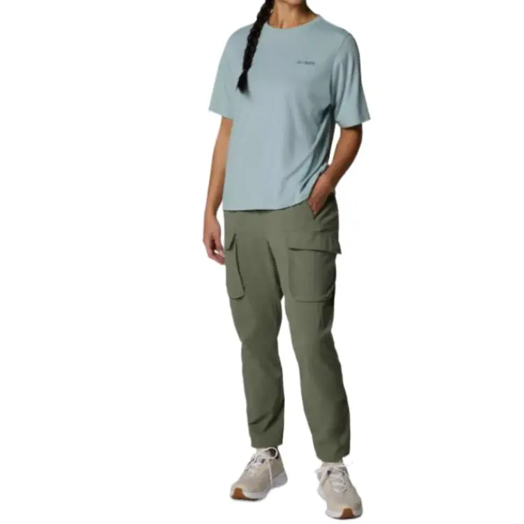 Columbia PFG Uncharted Regular T Shirt Women's Fragmented Blue-3