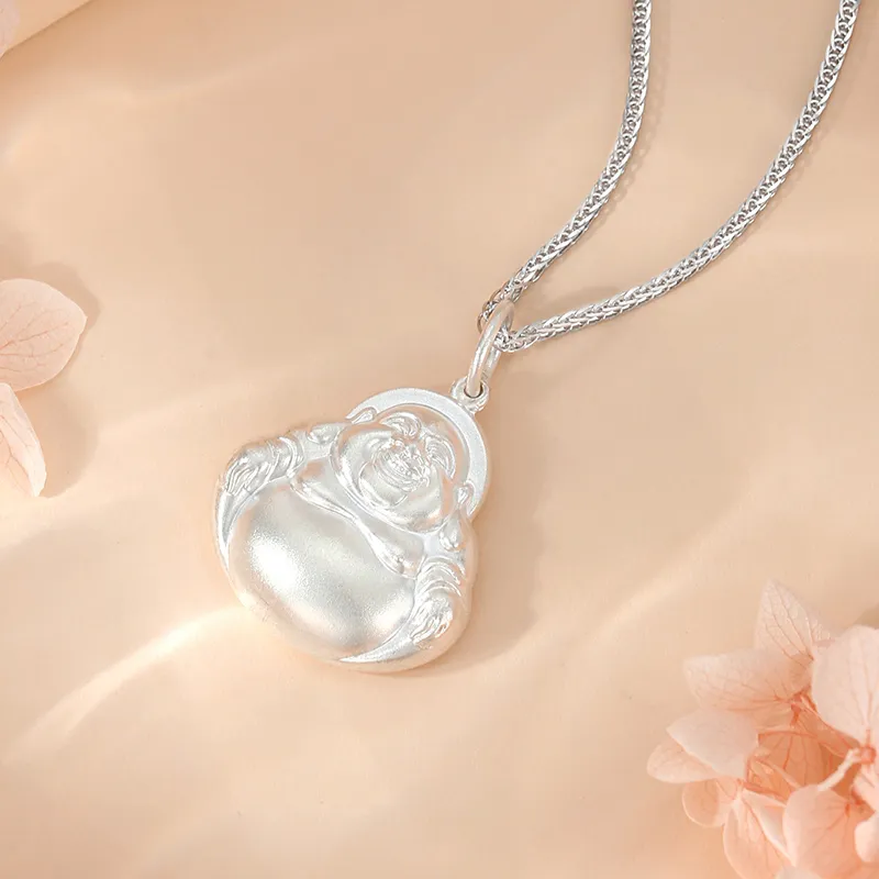 YASHENGZHUBAO S999 Fine Silver Necklaces Unisex-3