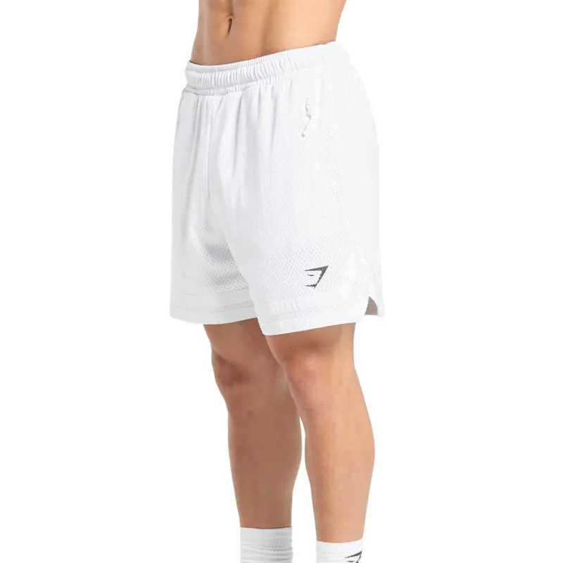 GYMSHARK Sports Shorts Men's White-1