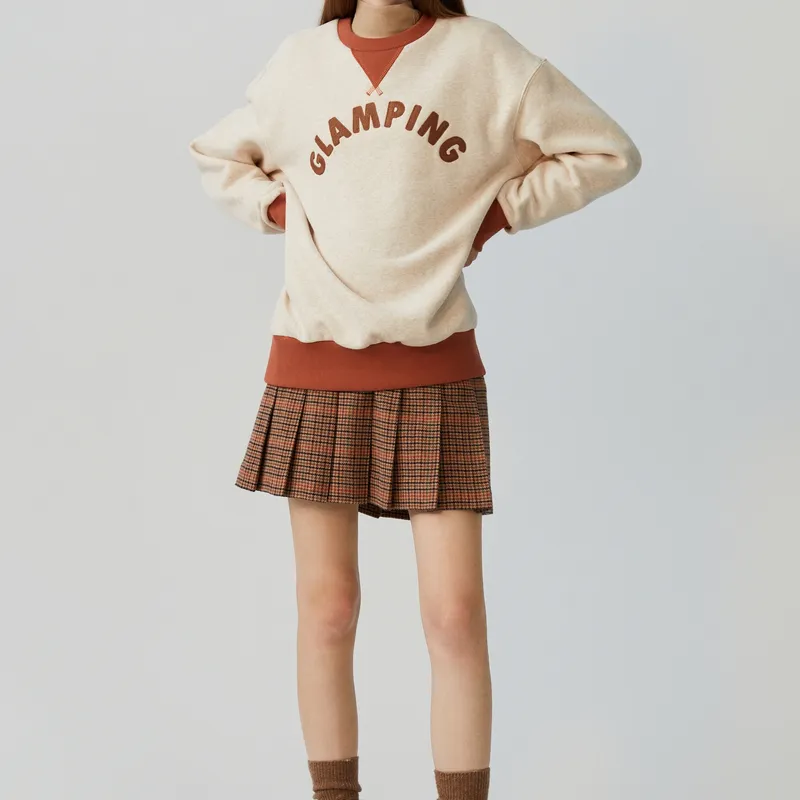 E.land Casual Short Skirts Women's Brown-3