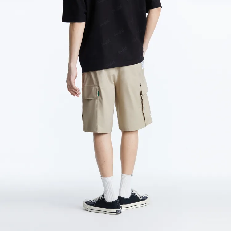 PEACEBIRD MEN Cargo Shorts Men Khaki-4