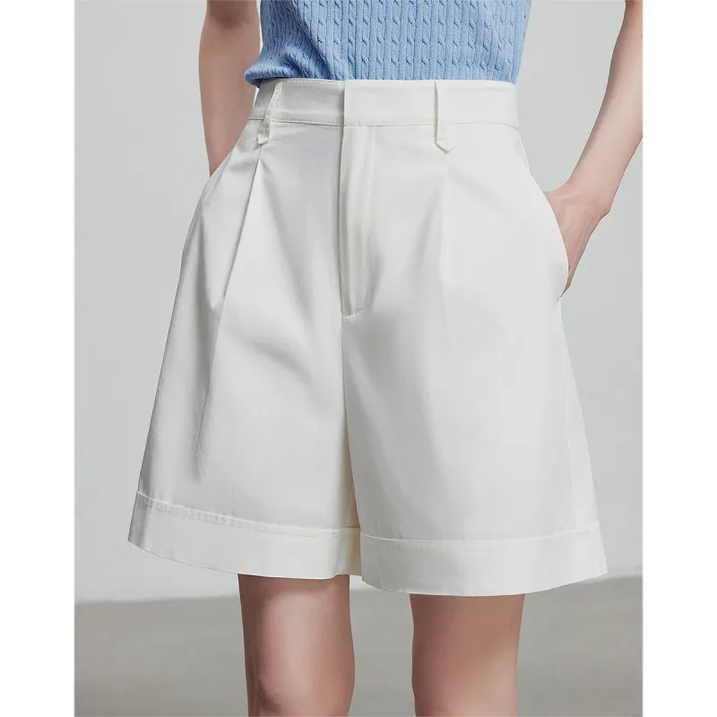 Initial Language Casual Shorts Women's-4