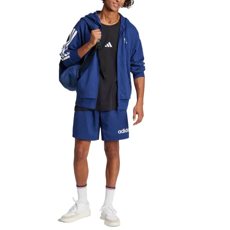 Adidas ESSENTIALS LINEAR SHORTS Casual Shorts Men's Dark Blue/White-4