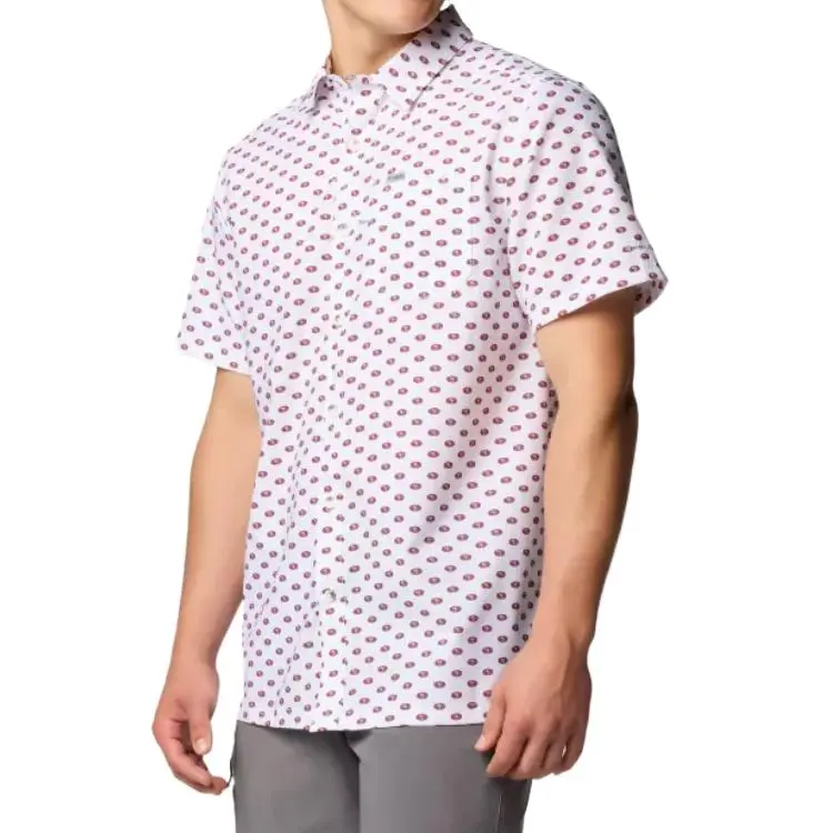 Columbia PFG Slack Tide Short Sleeve Shirt San Francisco Shirt Men's White-2