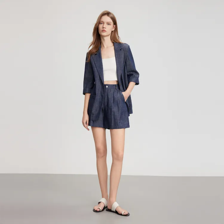 ELLE Business Suits Women's Denim Blue-4