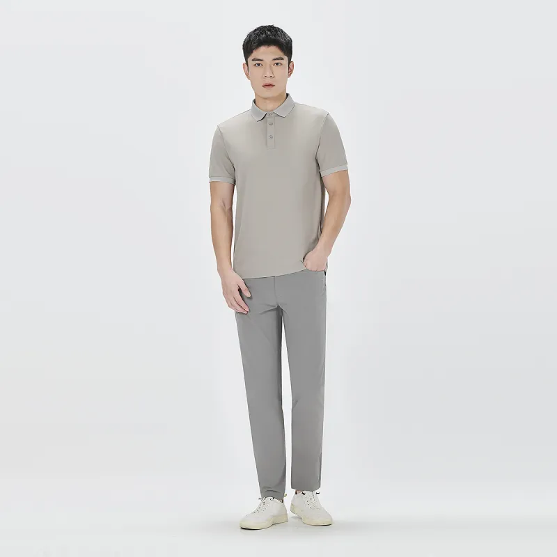 LESS IS MORE Polo Shirt Men's Gray Khaki 24XTX6242Y-6