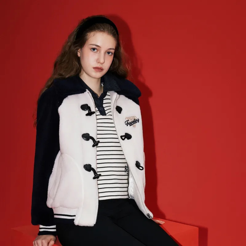 Teenie Weenie Cropped Coat Women's Ivory White-1