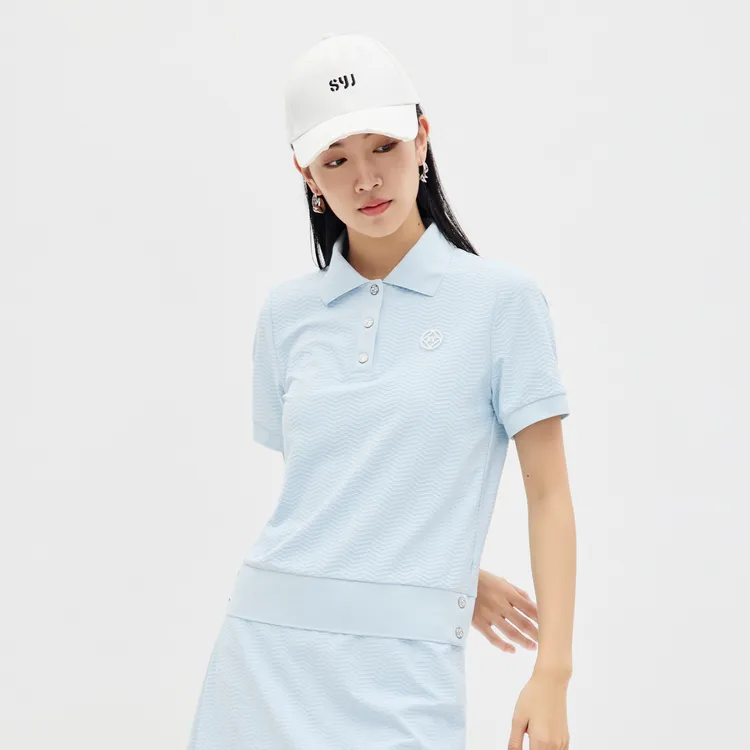 SHUIYUNJIAN T Shirt Women's Light Blue-3