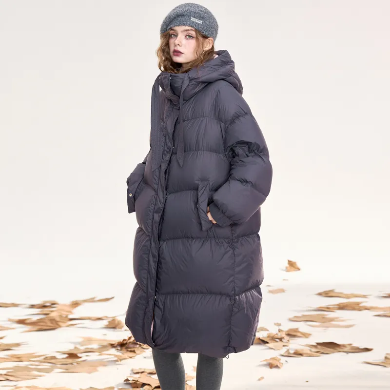 ELF SACK Down Jacket Women's Magic Pink Purple Color Block-1