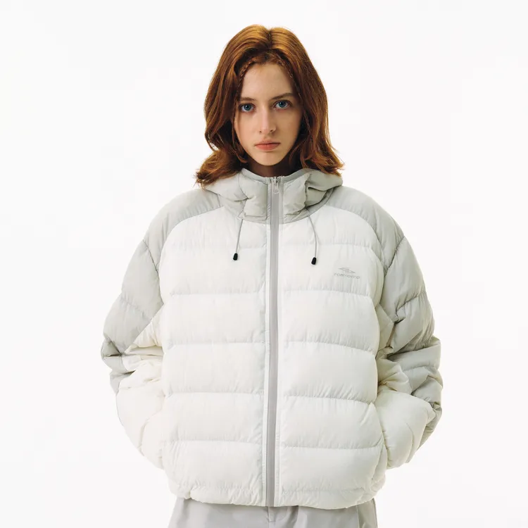 FPA Down Jacket Unisex White Gray-3