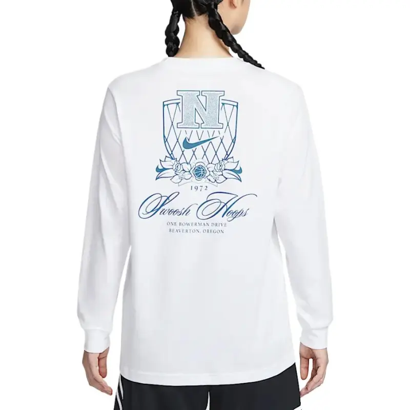 Nike Drop Shoulder Sleeve T Shirt Women's White-1