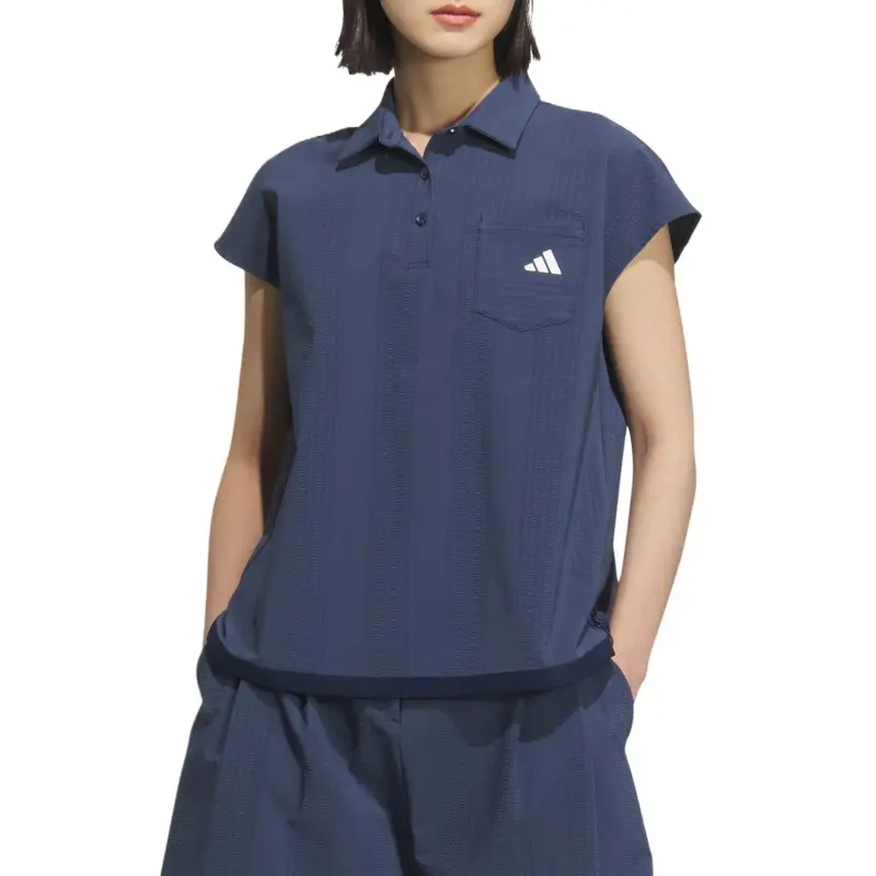 Adidas Polo Shirt Women's Marine Blue-2