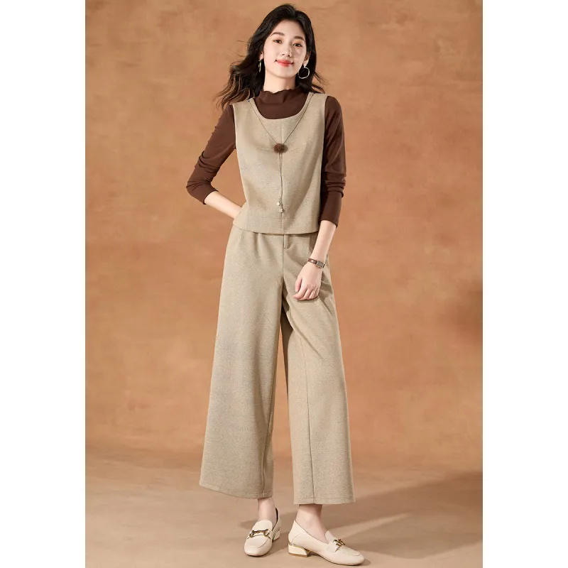 Mylan Spring, Fall Casual Suit Regular Women's Khaki Collection Brand, Stay Updated With Event Alerts-1